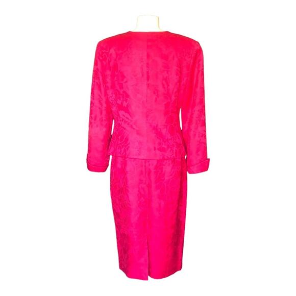 Vintage 1960’s Timeless Howard Wolf Pink Red Two Piece Jacket And Skirt Suit - Picture 12 of 15